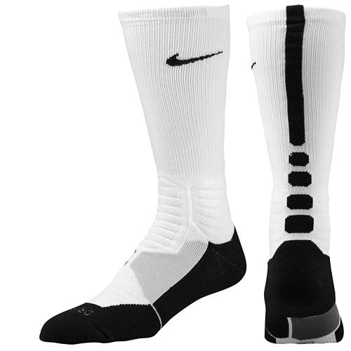 Nike Elite Crew Basketball Socks White / Black - Black